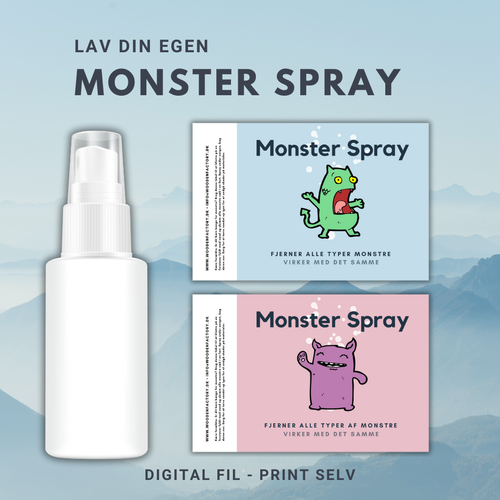 Monster Spray label - Digital fil