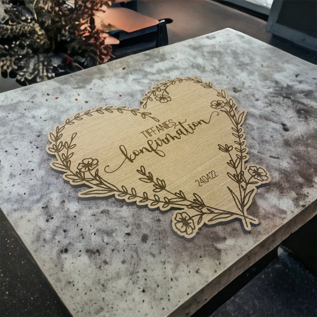 Velkomstskilt, hjerte Woodenfactory